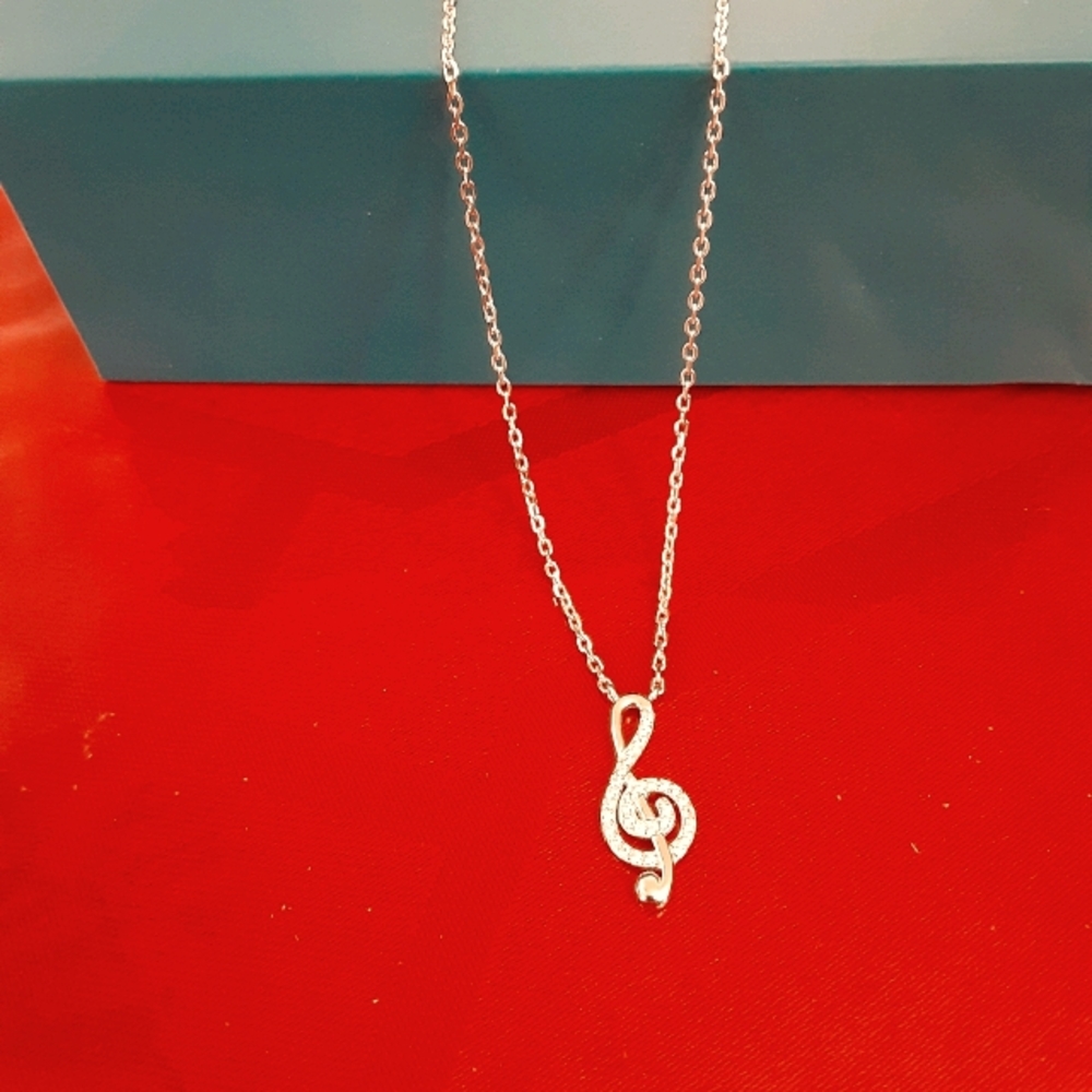 Necklace Music Note pendant - Picture 2 of 3